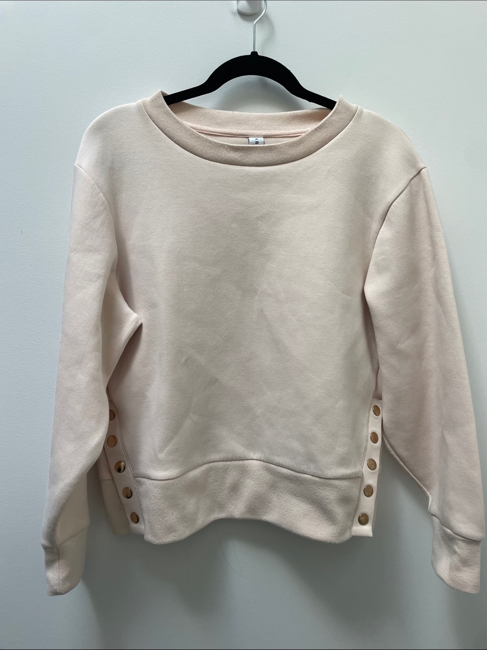 Varley Hardy Pullover Side Snap Pullover Size Small Pink